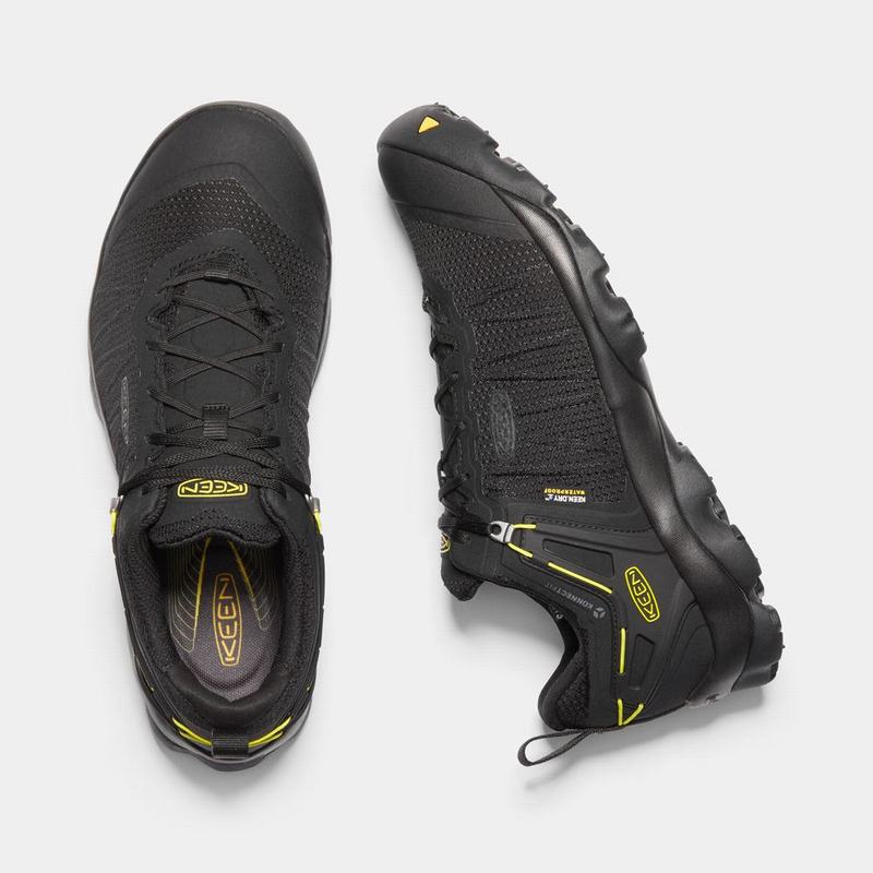 Keen 靴 | キーンベンチャーウォータープルーフ 登山 靴 メンズ 黒 | 059718-EIQ